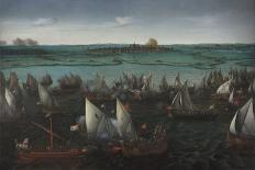 A Sea Action, Possibly the Battle of Cadiz, 1596-Hendrick Cornelisz. Vroom-Giclee Print