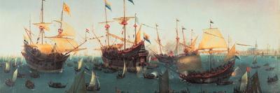 Battle Between Dutch and Spanish Ships on the Haarlemmermeer, C.1629-Hendrick Cornelisz. Vroom-Giclee Print