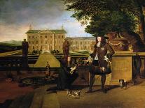 John Rose, the King's Gardener, presenting Charles II with a pineapple, 17th century-Hendrick Danckerts-Giclee Print