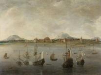 Harbor with Sailboats and Ferry Boat-Hendrick Jacobsz Dubbels-Art Print