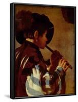 Hendrick Jansz.. Terbrugghen (Flute player) Art Poster Print-null-Framed Poster