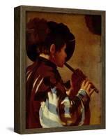 Hendrick Jansz.. Terbrugghen (Flute player) Art Poster Print-null-Framed Poster