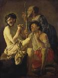 A Seated Lutanist Pointing-Hendrick Ter Brugghen-Giclee Print