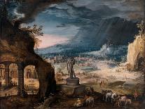 The Building of the Tower of Babel-Hendrick Van Cleve-Framed Stretched Canvas