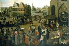 View of a Market Place, C1570-1603-Hendrick van Steenwijck-Framed Giclee Print