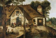 Skating Near a Town, C.1610–20-Hendrik Avercamp-Framed Giclee Print