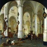 Interior of the Oude Kerk at Delft, 1660-75-Hendrik Cornelisz van Vliet-Giclee Print