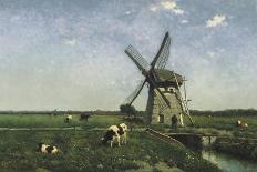 Landscape with Windmill Near Schiedam, 1873-Hendrik Johannes Weissenbruch-Mounted Giclee Print