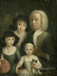 Self-Portrait with Suzanna Van Bommel and Two Daughters-Hendrik Spilman-Giclee Print