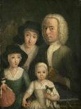 Self-Portrait with Suzanna Van Bommel and Two Daughters-Hendrik Spilman-Giclee Print