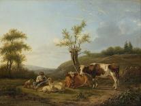 Landscape with Cattle Near Darthuizen-Hendrik Stokvisch-Mounted Art Print