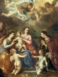 The Holy Family with St Catherine of Alexandria, two Angels and another Female Saint-Hendrik van Balen the Elder-Giclee Print