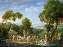 Classical Scene with Elephants, 18Th Century-Hendrik Van Lint-Mounted Giclee Print