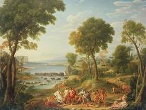 Classical Scene with Elephants, 18Th Century-Hendrik Van Lint-Framed Giclee Print