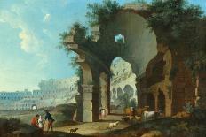 The Colosseum at Rome-Hendrik Van Lint-Stretched Canvas