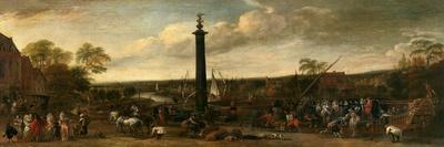 View of an Italian Port (Oil on Canvas)-Hendrik van Minderhout-Giclee Print