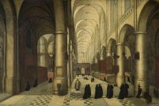 Le Service Du Soir Dans Une Eglise Gothique - Evening Service in a Gothic Church - Hendrick Van Ste-Hendrik van Steenwyck-Giclee Print