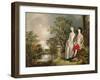 Heneage Lloyd and his Sister-Thomas Gainsborough-Framed Giclee Print