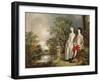 Heneage Lloyd and his Sister-Thomas Gainsborough-Framed Giclee Print