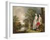 Heneage Lloyd and his Sister-Thomas Gainsborough-Framed Giclee Print