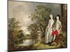 Heneage Lloyd and his Sister-Thomas Gainsborough-Mounted Giclee Print