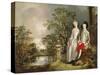 Heneage Lloyd and his Sister-Thomas Gainsborough-Stretched Canvas