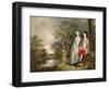 Heneage Lloyd and his Sister-Thomas Gainsborough-Framed Giclee Print