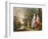 Heneage Lloyd and his Sister-Thomas Gainsborough-Framed Giclee Print