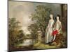 Heneage Lloyd and his Sister-Thomas Gainsborough-Mounted Giclee Print