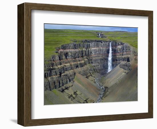 Hengifoss Waterfall-Hans Strand-Framed Photographic Print