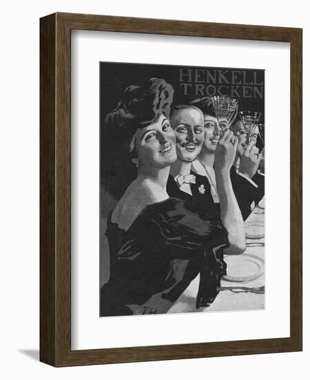 Henkell Trocken Drinking-Ernst Heilemann-Framed Art Print