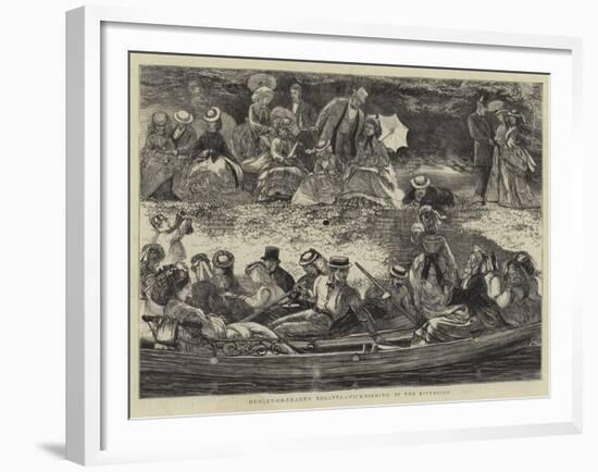 Henley-On-Thames Regatta, Picknicking by the Riverside-Francis S. Walker-Framed Giclee Print