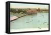 Henley Park Lake, Fort Worth, Texas-null-Framed Stretched Canvas