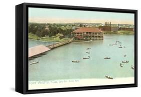 Henley Park Lake, Fort Worth, Texas-null-Framed Stretched Canvas