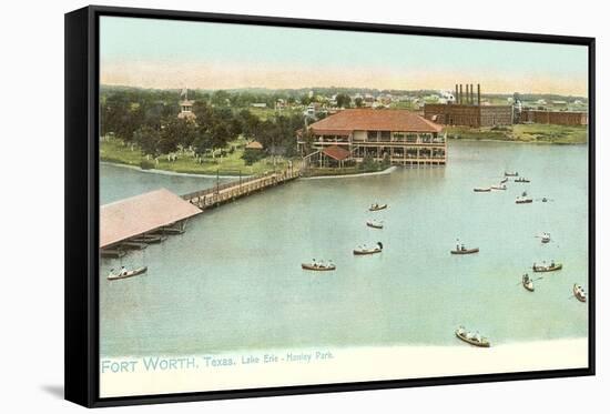 Henley Park Lake, Fort Worth, Texas-null-Framed Stretched Canvas