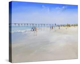 Henley Pier-Craig Trewin Penny-Stretched Canvas