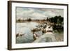 Henley Regatta, 1881-Alfred De Breanski-Framed Giclee Print