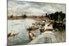 Henley Regatta, 1881-Alfred De Breanski-Mounted Giclee Print