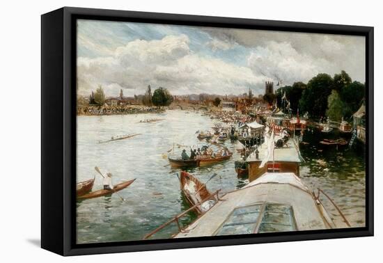 Henley Regatta, 1881-Alfred De Breanski-Framed Stretched Canvas