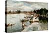 Henley Regatta, 1881-Alfred De Breanski-Stretched Canvas