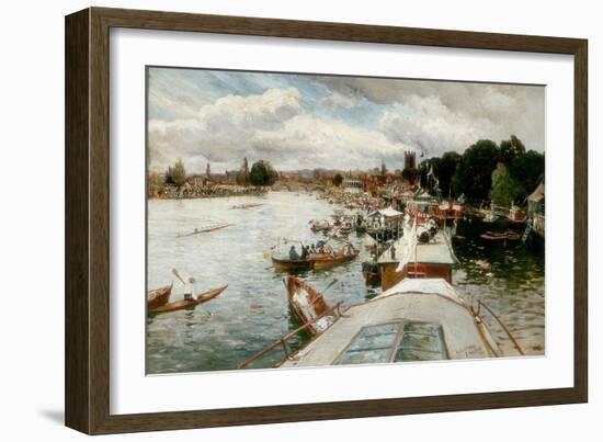 Henley Regatta, 1881-Alfred De Breanski-Framed Giclee Print