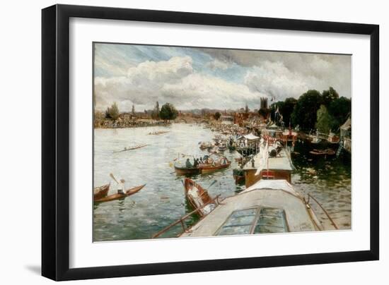 Henley Regatta, 1881-Alfred De Breanski-Framed Giclee Print