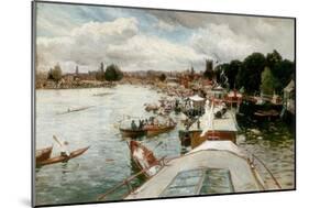 Henley Regatta, 1881-Alfred De Breanski-Mounted Giclee Print