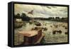 Henley Regatta, England-Alfred De Breanski-Framed Stretched Canvas