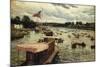 Henley Regatta, England-Alfred De Breanski-Mounted Giclee Print