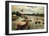 Henley Regatta, England-Alfred De Breanski-Framed Giclee Print