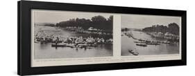 Henley Regatta in the Coronation Year, Two Important Heats-null-Framed Giclee Print