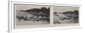 Henley Regatta in the Coronation Year, Two Important Heats-null-Framed Giclee Print