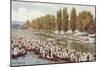 Henley Regatta, Oxfordshire, England-null-Mounted Art Print