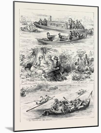 Henley Regatta: Sketches on the River 1880-null-Mounted Giclee Print